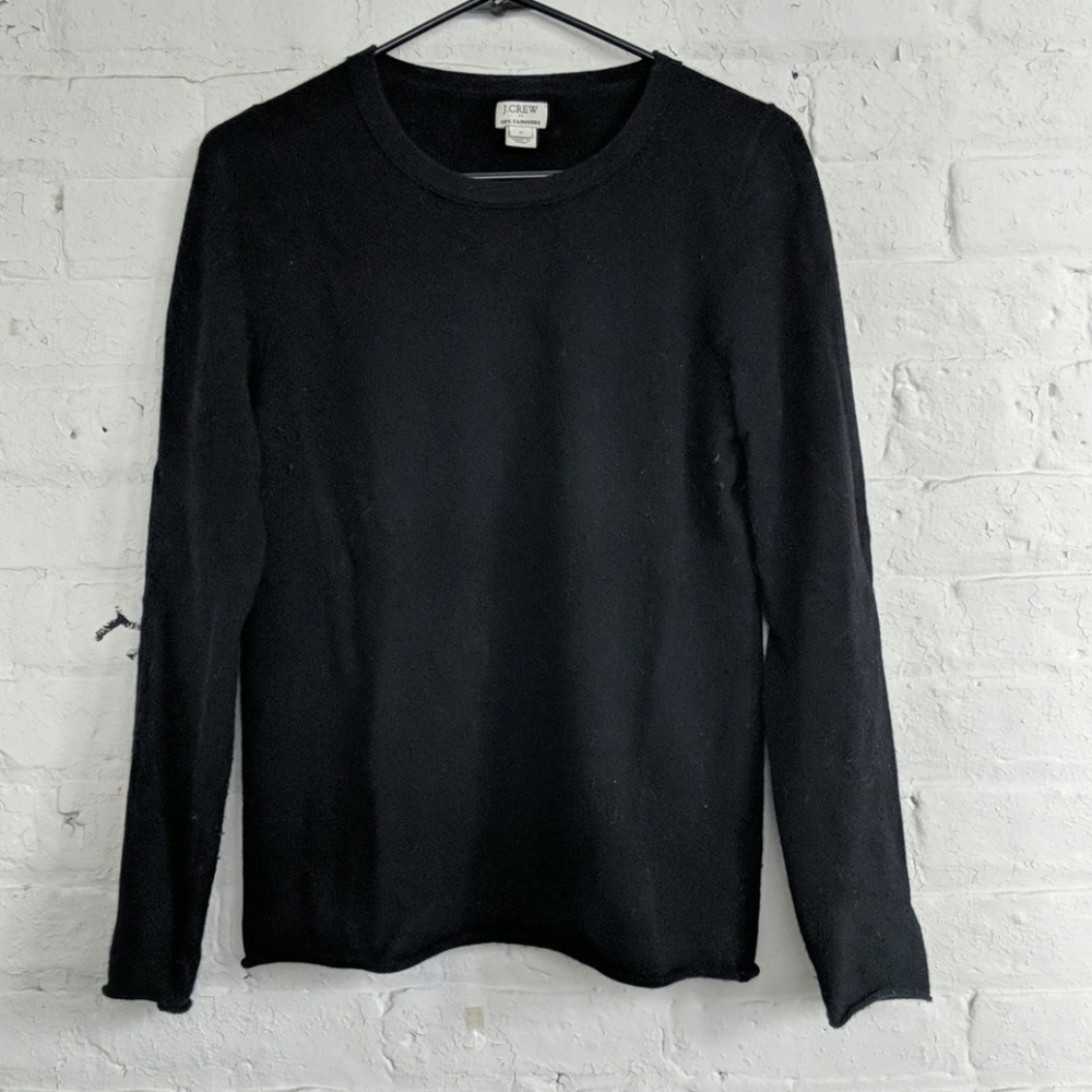 J Crew Black Cashmere Sweater
